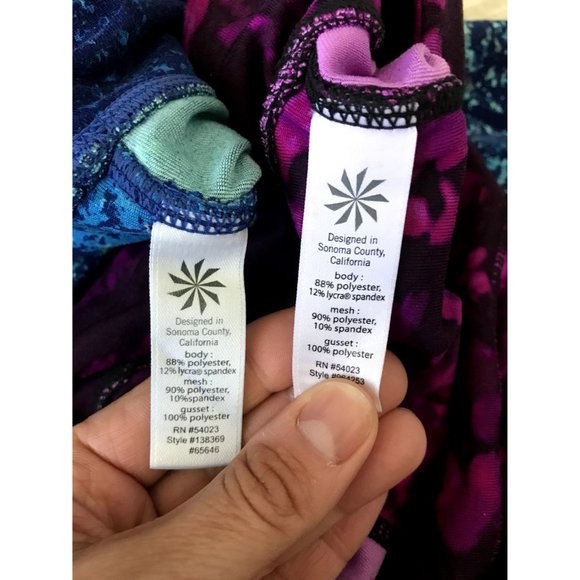 SOLD Athleta Capri Leggings Bundle x 2 Size Medium With Phone Pockets - Picture 8 of 11